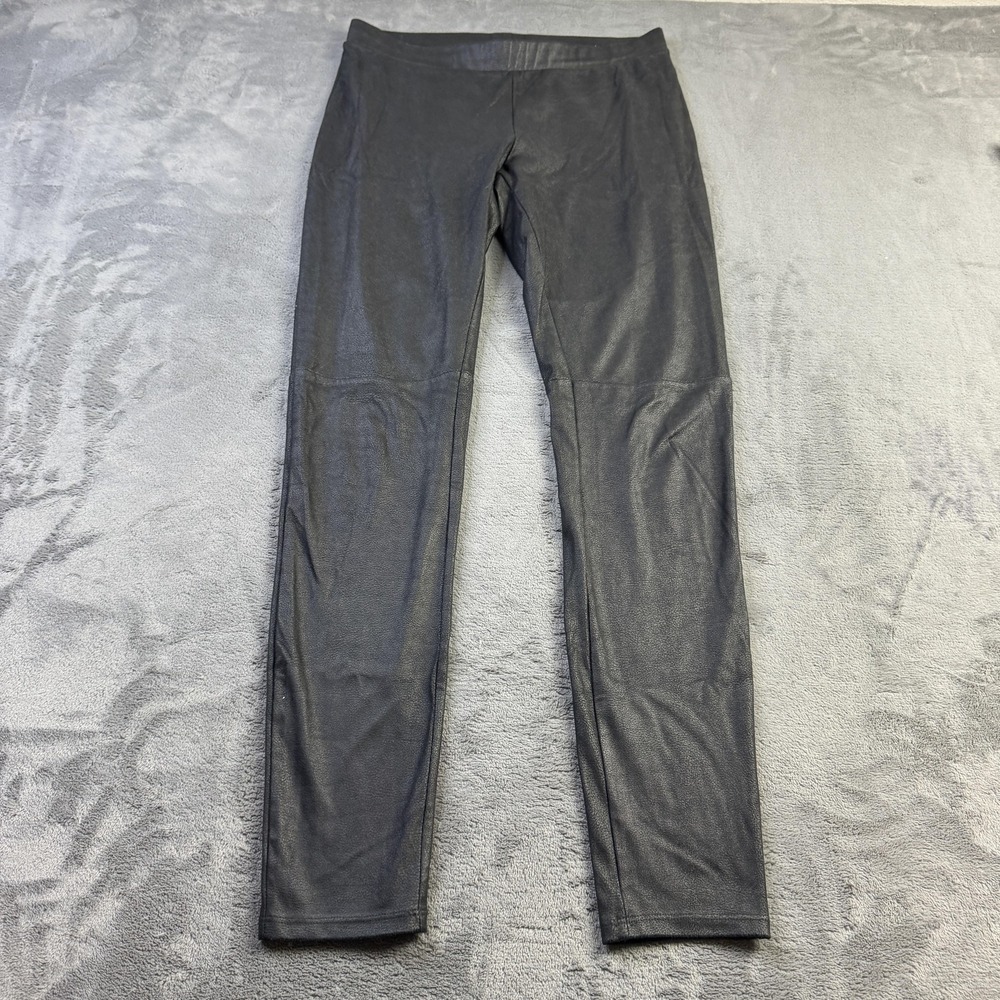Trouvé Leggings Womens Small Black Faux Leather‎ Coated Pull On Stretch Pants